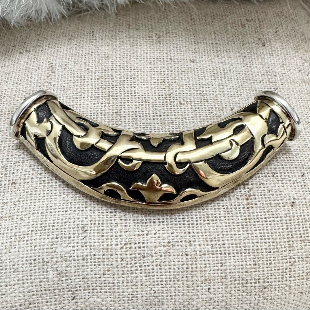John Hardy DAYAK 18K Gold .925 Slide Pendant